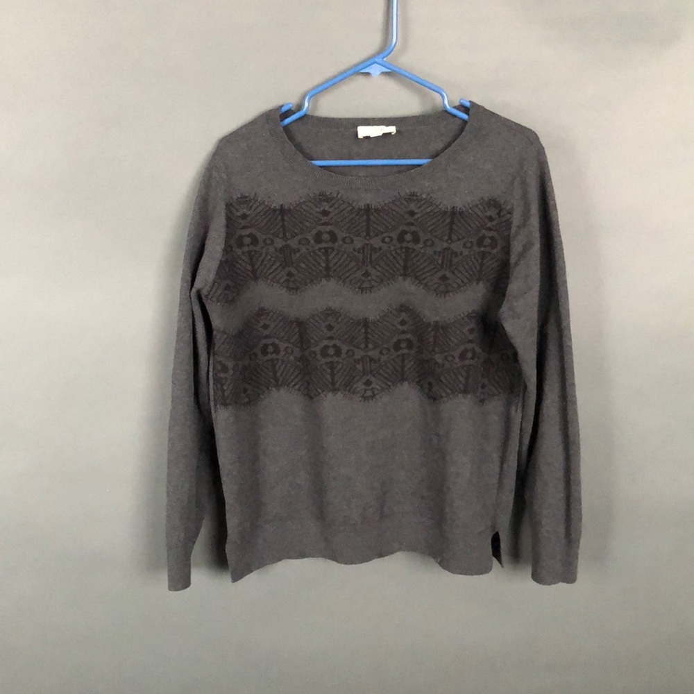 long sleeve grey sweater